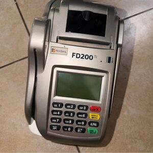 First Data FD200ti no power adapter) POS Untested credit card terminal untested